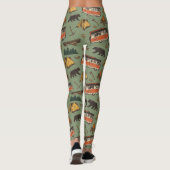 Motor Home Camp Adventures Patroon Leggings (Achterkant)