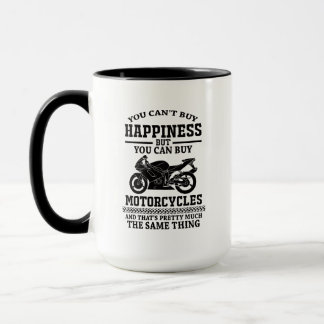 Motor Humor Quote Geluk Is Motorfiets Mok