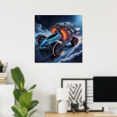 Motor Overkill - Fantastisch auto concept ontwerp Poster (Thuiskantoor)