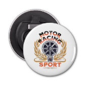 Motor Racing is mijn sport Button Flesopener (Voorkant)
