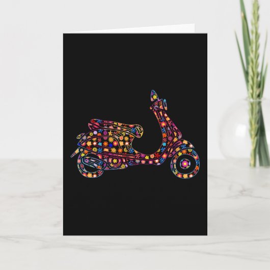 Motor scooter van het ventilatorpatroon kaart (Voorkant)