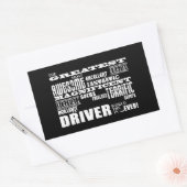 Motor Sportrackstuurprogramma's grootste bestuurde Rechthoekige Sticker (Envelop)