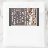 MOTOR STAD Arbeidstarieven Toolbox Rechthoekige Sticker (Tas)