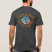Motor van T-Shirt (Unity Faded Rainbow-kleuren) (Achterkant)