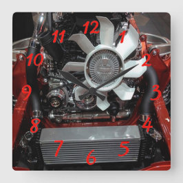 Motor Vierkante Klok