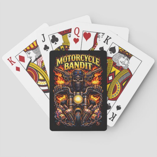 Motorbendeleider Pokerkaarten (Achterkant)