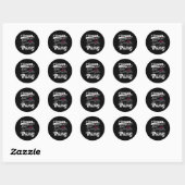 Motorbike Biker Chopper Ronde Sticker (Vel)
