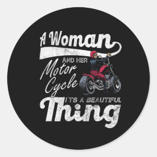 Motorbike Biker Chopper Ronde Sticker