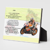 Motorbike Design - son poème Plaque (Côté)