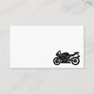 Motorbike Driver Rider Delirier Messenger Messenge Visitekaartje