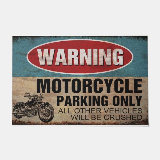  Motorbike Mat - Personalized Welcome Mat (Voorkant)