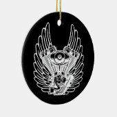 Motorbikerbord Keramisch Ornament (Rechts)