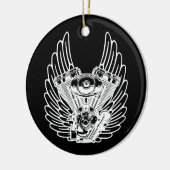 Motorbikerbord Keramisch Ornament (Links)