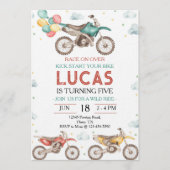 Motorbikes Dirt Bike Birthday Invitation (Devant)