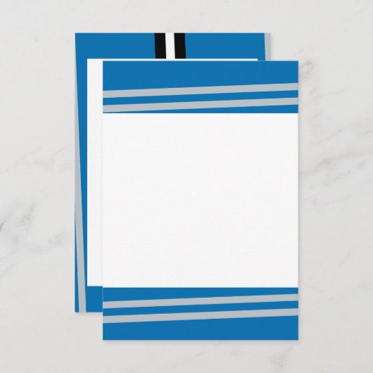 Motorblauw-Striped (Voorkant / Achterkant)