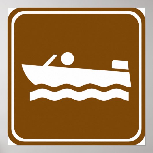 Motorboardsnelwegteken Poster (Voorkant)