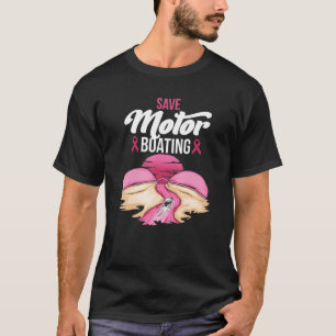 Motorboksysteem opslaan Bewustmakingsscherm Roze R T-shirt