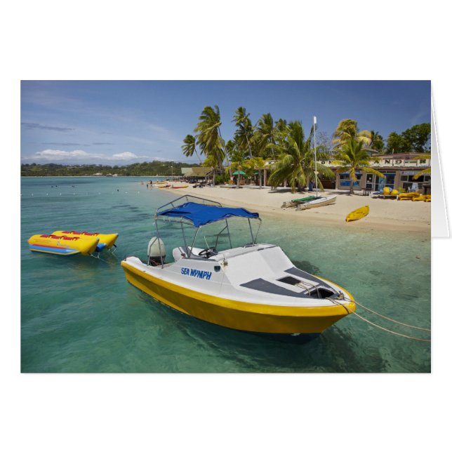 Motorboot en bananenboot (Voorkant Horizontaal)