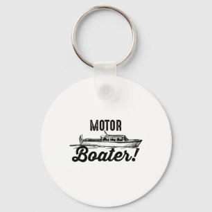 Motorboot-fans Grappig Ik hou van motorbootvaren C Sleutelhanger