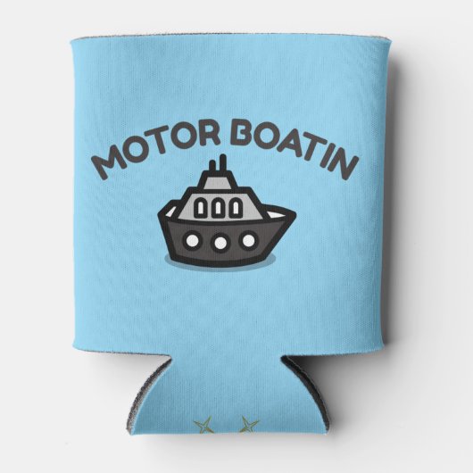 Motorboot" | Grappig Sarcastisch Lake leven Blikjeskoeler (Voorkant)