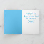 Motorboot Verjaardag Kaart (Binnen)