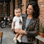 Motorbunny Madness - Cute Biker Rabbit Motorcycle Romper