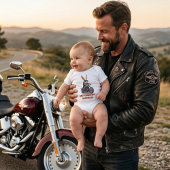 Motorbunny Madness - Cute Biker Rabbit Motorcycle Romper