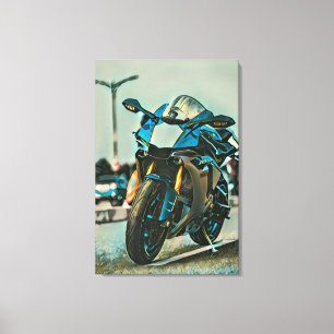 motorcadeaus voor hem canvas afdruk