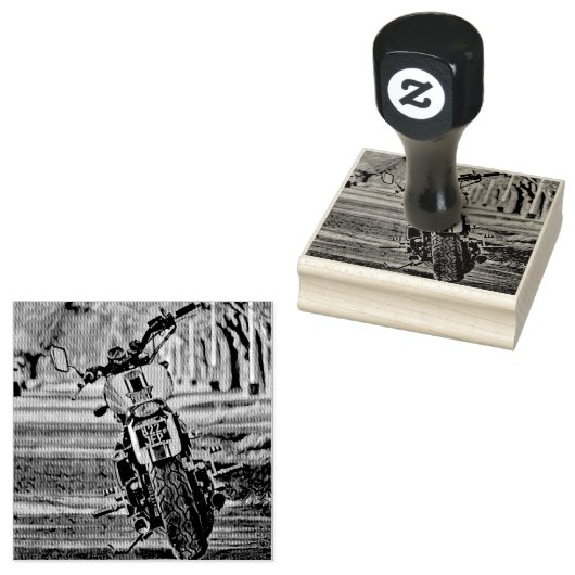 motorcadeaus voor vriendje rubberstempel (Gestempeld)