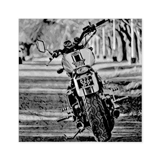 motorcadeaus voor vriendje rubberstempel (Afrduk)