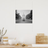 Motorcar at the US Capitol, 1923.  foto Poster (Keuken)