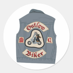 Motorclub vakantie ronde sticker