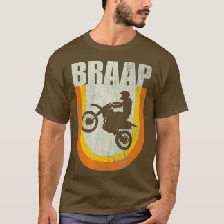 Motorcross Classic 70s Dirt Bike Braap T-shirt