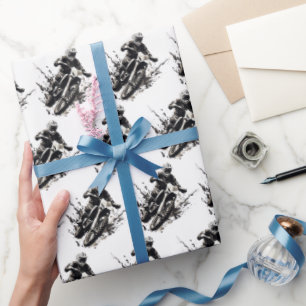 Motorcross Dirt Bike Wrapping Papier