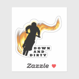 Motorcross Extreme Fietsen Sticker