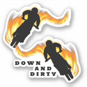 Motorcross Extreme Fietsen Sticker