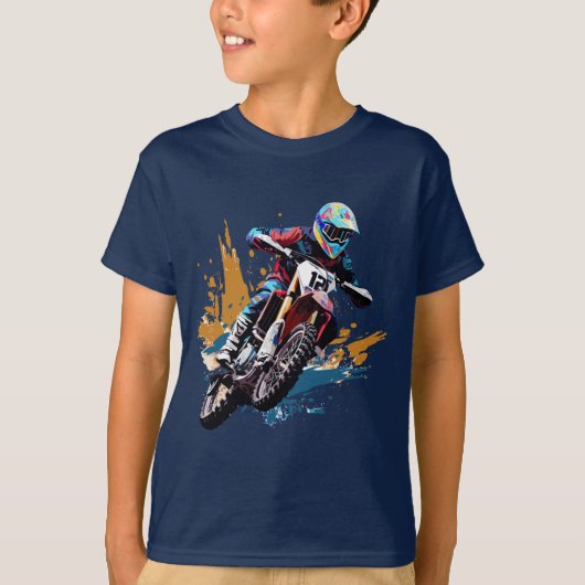 Motorcross Fietsfiets Fietsen Cycle T-shirt (Voorkant)