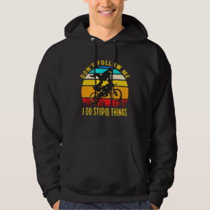 Motorcross grappig Motorfiets Vuilfiets Hoodie
