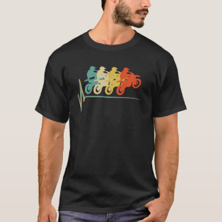 Motorcross  hartslag motorfiets helm t-shirt
