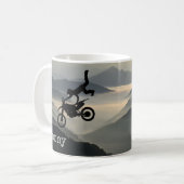 Motorcross Motorcycle Mounts Coffee Mug Cup (Devant gauche)