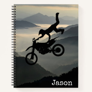 Motorcross Motorfiets Bergen Spiraal Notebook Notitieboek