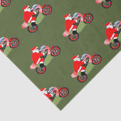 Motorcross Motorfiets Kerstvakantie Tissuepapier (Detail)