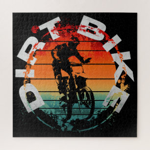 Motorcross-motorrijder Legpuzzel