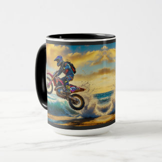 Motorcross Racer bij Beach Race II Mok