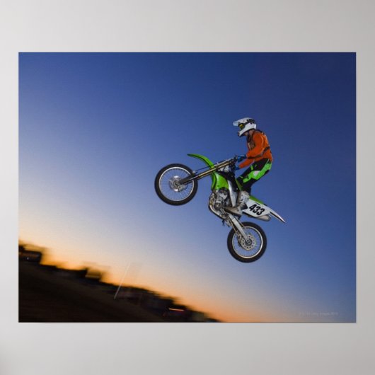 Motorcross Rider Poster (Voorkant)