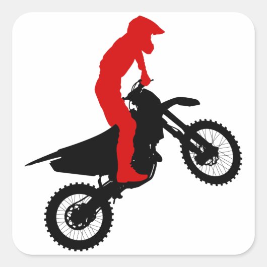 Motorcross Rider Stickers (Voorkant)