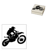 MOTORCROSS RUBBER STEMPEL (Gestempeld)