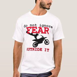 Motorcross T-shirt - Negeer Angst Niet