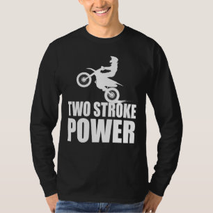 Motorcross twee-lijnen motorfiets Rider T-shirt