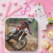 Motorcross verjaardag papieren bordje (Feest)